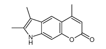 4,6,7-trimethyl-8H-pyrano[3,2-f]indol-2-one结构式