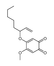 4-methoxy-5-oct-1-en-3-yloxycyclohexa-3,5-diene-1,2-dione结构式