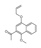 1-(1-methoxy-4-prop-2-enoxynaphthalen-2-yl)ethanone结构式