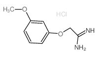 2-(3-Methoxy-phenoxy)-acetamidine hydrochloride Structure