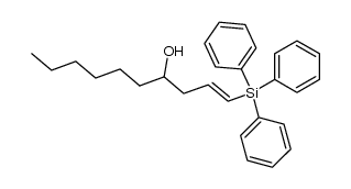 (E)-1-(triphenylsilyl)dec-1-en-4-ol结构式