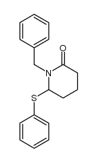 N-Benzyl-6-(phenylthio)-2-piperidone Structure