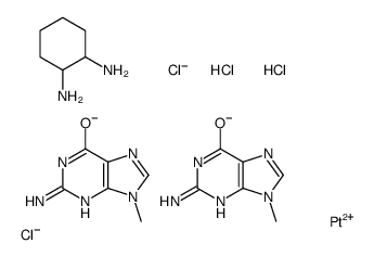 Platinum(IV)cyclohexyldiamine-9-methylguanosine dichloride structure