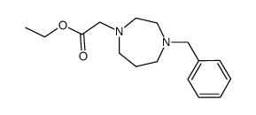 ethyl 2-(4-benzyl-1,4-diazepan-1-yl)acetate结构式