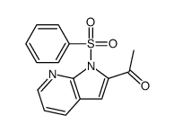 1-[1-(benzenesulfonyl)pyrrolo[2,3-b]pyridin-2-yl]ethanone Structure