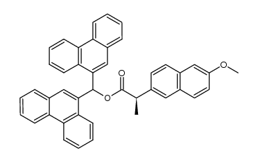 (R)-naproxen di(9-phenanthryl)methyl ester结构式