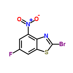 2-Bromo-6-fluoro-4-nitro-1,3-benzothiazole Structure