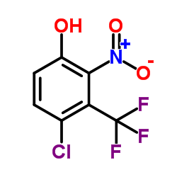 4-Chloro-2-nitro-3-(trifluoromethyl)phenol结构式