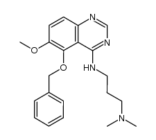 N1-(5-(benzyloxy)-6-methoxyquinazolin-4-yl)-N3,N3-dimethylpropane-1,3-diamine Structure