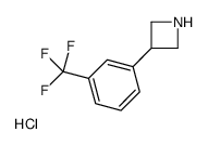 3-[3-(trifluoromethyl)phenyl]azetidine,hydrochloride结构式