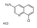 8-chloroquinolin-3-amine,hydrochloride Structure