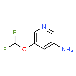 5-(Difluoromethoxy)pyridin-3-amine结构式