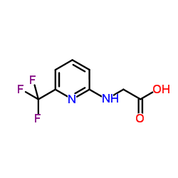 N-[6-(Trifluoromethyl)-2-pyridinyl]glycine结构式