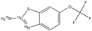 利鲁唑-13C,15N2结构式