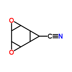 3,6-Dioxatetracyclo[6.1.0.02,4.05,7]nonane-9-carbonitrile (9CI) Structure