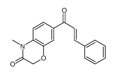 4-methyl-7-[(E)-3-phenylprop-2-enoyl]-1,4-benzoxazin-3-one结构式