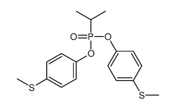 1-methylsulfanyl-4-[(4-methylsulfanylphenoxy)-propan-2-ylphosphoryl]oxybenzene Structure