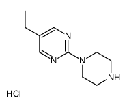 5-Ethyl-2-(piperazin-1-yl)pyrimidinehydrochloride structure