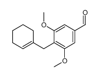 4-(cyclohexen-1-ylmethyl)-3,5-dimethoxybenzaldehyde结构式