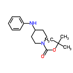tert-Butyl 4-anilinopiperidine-1-carboxylate Structure
