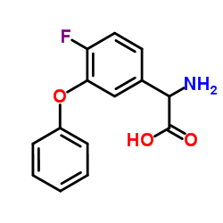 Amino(4-fluoro-3-phenoxyphenyl)acetic acid Structure