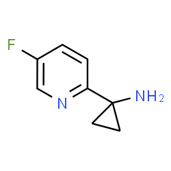 1-(5-fluoropyridin-2-yl)cyclopropanamine结构式
