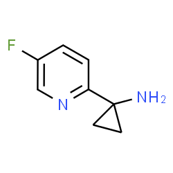 1-(5-fluoropyridin-2-yl)cyclopropanamine structure