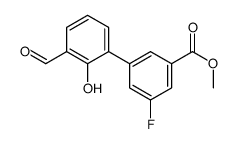 methyl 3-fluoro-5-(3-formyl-2-hydroxyphenyl)benzoate Structure