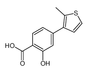 2-hydroxy-4-(2-methylthiophen-3-yl)benzoic acid Structure