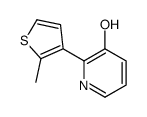 2-(2-methylthiophen-3-yl)pyridin-3-ol Structure