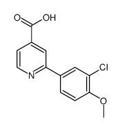 2-(3-chloro-4-methoxyphenyl)pyridine-4-carboxylic acid结构式