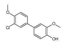 4-(3-chloro-4-methoxyphenyl)-2-methoxyphenol结构式