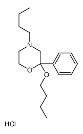 2-butoxy-4-butyl-2-phenylmorpholine,hydrochloride Structure