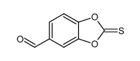 2-thioxobenzo-1,3-dioxole-5-carbaldehyde Structure