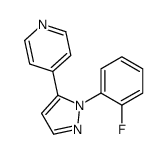 4-(1-(2-FLUOROPHENYL)-1H-PYRAZOL-5-YL)PYRIDINE structure