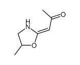 2-Propanone, 1-(5-methyl-2-oxazolidinylidene)-, (E)- (9CI)结构式
