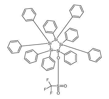 (1,2,2,3,3,4,4,5,5-nonakis-phenylpentasilolan-1-yl) trifluoromethanesulfonate结构式