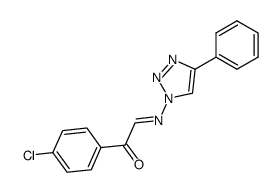 1-(N-p-chlorophenacylidene)amino-4-phenyl-1,2,3-triazole Structure