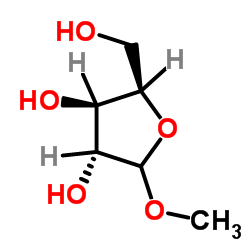 Methyl D-xylofuranoside结构式