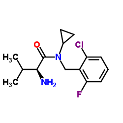 N-(2-Chloro-6-fluorobenzyl)-N-cyclopropyl-L-valinamide Structure