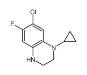 6-chloro-4-cyclopropyl-7-fluoro-2,3-dihydro-1H-quinoxaline Structure