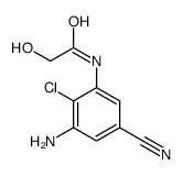 N-(3-amino-2-chloro-5-cyanophenyl)-2-hydroxyacetamide结构式