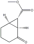 (1alpha,6alpha,7alpha)-2-Oxobicyclo[4.1.0]heptane-7-carboxylic acid methyl ester structure