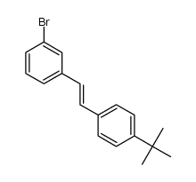 (E)-1-bromo-3-(4-(tert-butyl)styryl)benzene Structure