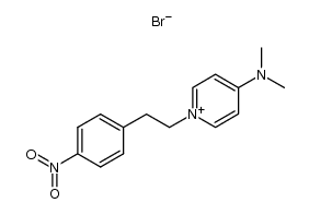 4-(dimethylamino)-1-(4-nitrophenethyl)pyridin-1-ium bromide Structure