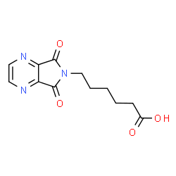 6-(5,7-Dioxo-5,7-dihydro-6H-pyrrolo[3,4-b]pyrazin-6-yl)hexanoic acid Structure