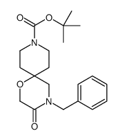 tert-butyl 4-benzyl-3-oxo-1-oxa-4,9-diazaspiro[5.5]undecane-9-carboxylate结构式