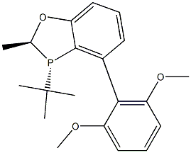 (2S,3S)-3-(叔丁基)-4-(2,6-二甲氧基苯基)-2-甲基-2,3-二氢苯并[d] [1,3]氧磷杂环戊二烯结构式