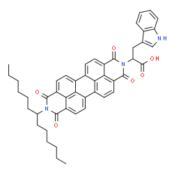 3-(1H-吲哚-3-基)-2-(1,3,8,10-四氧代-9-(十三烷-7-基)-3,8,9,10-四氢蒽[[2,1,9-def:6,5,10-d'e'f']二异喹啉-2(1H)-基)丙酸图片