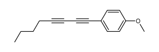 1-p-anisyl-1,3-octadiyne Structure